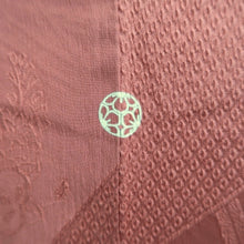 Load image into Gallery viewer, Haori Jacket Vintage(1950-1980) Reddish Pink Floral pattern Long Silk #11017A1
