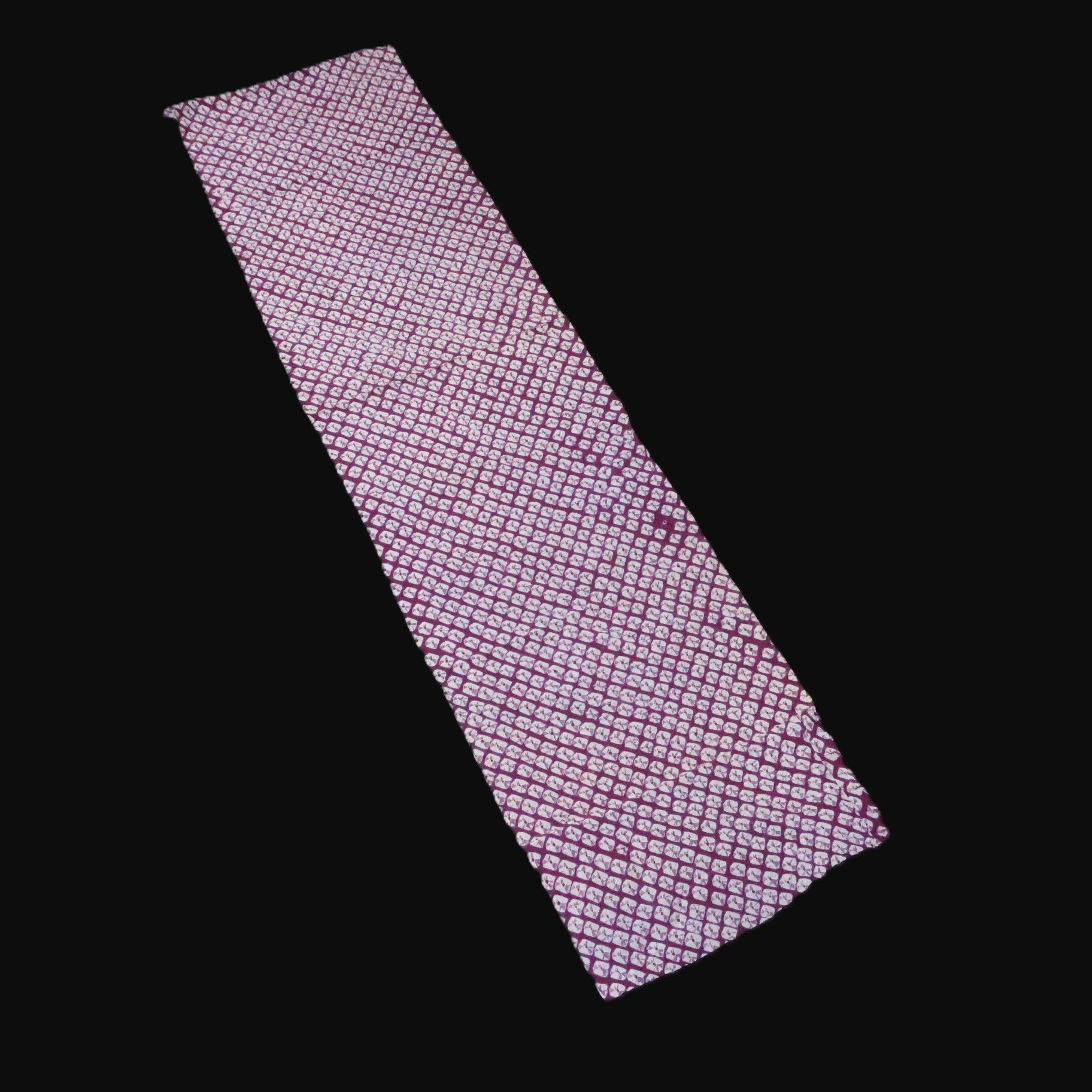 KK1520A2 Silk Kimono Fabric Vintage(1920-1950) Shibori Purple 46.1