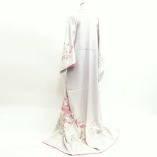 Load image into Gallery viewer, Kimono Off white Azalea Chrysanthemum Tall Silk #9939B5
