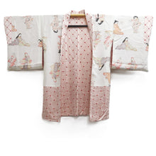 Load image into Gallery viewer, Haori Jacket Pale Pink Shibori Silk #10737D3
