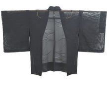 Load image into Gallery viewer, Haori Jacket Black Sheer Mountain Silk #10969F3
