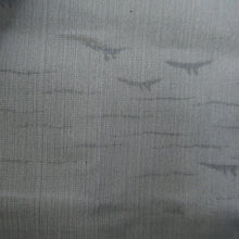 Load image into Gallery viewer, Haori Jacket Vintage(1950-1980) Black Blue Sheer Ripple Birds Silk #10899E5
