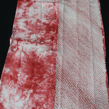 Load image into Gallery viewer, KK1395B8 Silk Kimono Fabric Vintage(1950-1980) Shibori Red 78.3x12.6in(199x32cm)
