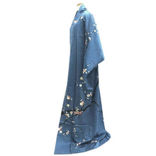 Load image into Gallery viewer, Kimono Vintage(1950-1980) Light Blue Plum blossom Branch Silk #10260E3
