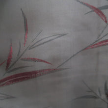 Load image into Gallery viewer, Haori Jacket Vintage(1950-1980) Black Wine red Sheer Botanical Silk #10909E5
