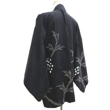 Load image into Gallery viewer, Haori Jacket Vintage(1950-1980) Black Shibori Branch Silk #9997C2
