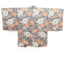 Load image into Gallery viewer, Haori Jacket Gray Full Shibori Chrysanthemum Silk #10718D2
