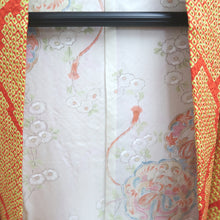 Load image into Gallery viewer, Haori Jacket Vintage(1950-1980) Yellow Vermillion Full Shibori Tree Silk #10958F2
