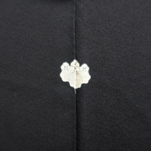 Load image into Gallery viewer, Haori Jacket Vintage(1950-1980) Black Gold Landscape Tree Mountain Silk #9759A3
