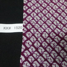 Load image into Gallery viewer, KK1520A2 Silk Kimono Fabric Vintage(1920-1950) Shibori Purple 46.1x11.4in(117x29cm)
