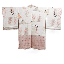 Load image into Gallery viewer, Haori Jacket Pale Pink Shibori Silk #10737D3
