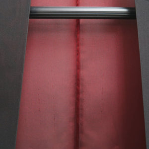 Haori Jacket Vintage(1950-1980) Black Red See-Through Flower Silk #10222E2