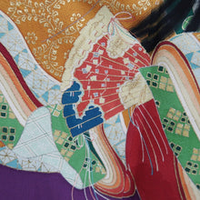 Load image into Gallery viewer, Kimono Vintage(1950-1980) Purple Heian Princess Silk #10269E4
