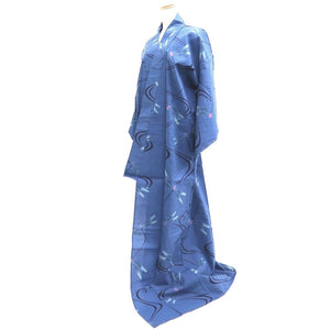 Yukata Blue Dragonfly Cotton #9916B4