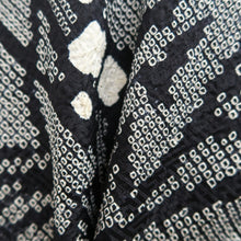 Load image into Gallery viewer, Haori Jacket Vintage(1950-1980) Black Shibori Ryusui Silk #9886B3
