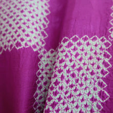 Load image into Gallery viewer, Haori Jacket Vintage(1920-1950) Purple Light Blue Shibori Silk #10627C3
