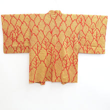 Load image into Gallery viewer, Haori Jacket Vintage(1950-1980) Yellow Vermillion Full Shibori Tree Silk #10958F2

