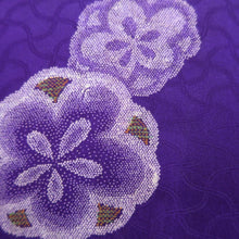 Load image into Gallery viewer, Haori Jacket Vintage(1950-1980) Purple Plum blossom Silk #10697D1
