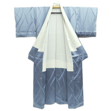 Load image into Gallery viewer, Kimono Grayish Blue Ribbon Silk #10537B3
