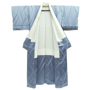 Kimono Grayish Blue Ribbon Silk #10537B3