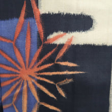 Load image into Gallery viewer, Haori Jacket Vintage(1920-1950) Black Light Blue Beige Meisen Floral pattern Silk #11027A2
