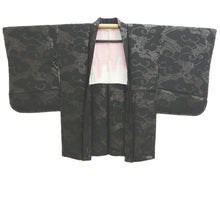 Load image into Gallery viewer, Haori Jacket Vintage(1950-1980) Black Cloud Silk #11069A4
