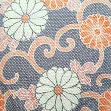 Load image into Gallery viewer, Haori Jacket Gray Full Shibori Chrysanthemum Silk #10718D2
