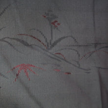 Load image into Gallery viewer, Haori Jacket Vintage(1950-1980) Black Red See-Through Flower Silk #10222E2
