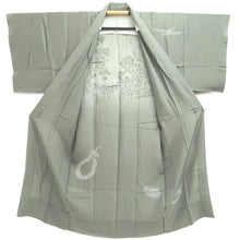 Load image into Gallery viewer, Men&#39;s Juban Vintage(1950-1980) Light Gray Landscape Pine Tree Silk #10299E5
