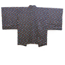 Load image into Gallery viewer, Haori Jacket Navy Shibori Silk #10728D2
