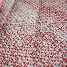 Load image into Gallery viewer, KK1395B8 Silk Kimono Fabric Vintage(1950-1980) Shibori Red 78.3x12.6in(199x32cm)
