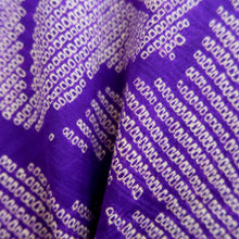 Load image into Gallery viewer, Haori Jacket Vintage(1920-1950) Blueish Purple Shibori Leaves Silk #11057A3
