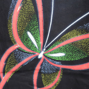 Yukata Vintage(1950-1980) Navy Butterfly Cotton #10351F3
