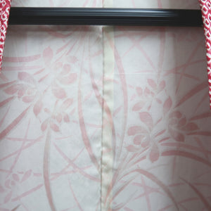 Haori Jacket Vintage(1950-1980) Red Full Shibori Flower Silk #10237E2