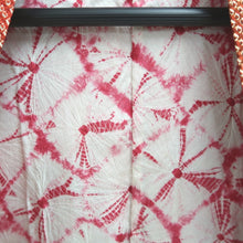 Load image into Gallery viewer, Haori Jacket Vintage(1950-1980) Red Full Shibori Peony Silk #10928F1
