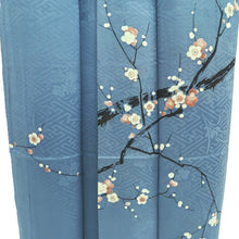 Load image into Gallery viewer, Kimono Vintage(1950-1980) Light Blue Plum blossom Branch Silk #10260E3

