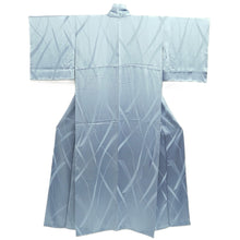 Load image into Gallery viewer, Kimono Grayish Blue Ribbon Silk #10537B3
