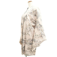 Load image into Gallery viewer, Haori Jacket Light Beige Heian Princess Silk #10678D1
