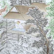 Load image into Gallery viewer, Men's Juban Blueish Gray Landscape Silk #10667C5
