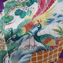 Load image into Gallery viewer, Kimono Vintage(1950-1980) Purple Heian Princess Silk #10269E4

