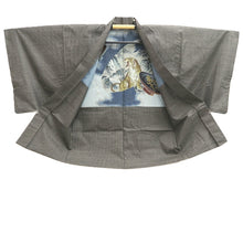 Load image into Gallery viewer, Men's Haori Vintage(1950-1980) Dark Brown Tiger Silk #10644C4
