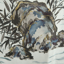 Load image into Gallery viewer, Men&#39;s Juban Gray Landscape Silk #10453A4
