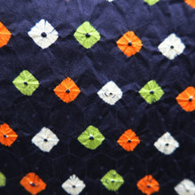 Load image into Gallery viewer, Haori Jacket Navy Shibori Silk #10728D2
