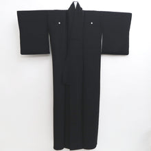 Load image into Gallery viewer, Kimono Black Family crest Silk #10249E3
