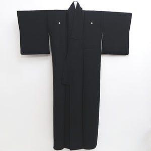 Kimono Black Family crest Silk #10249E3