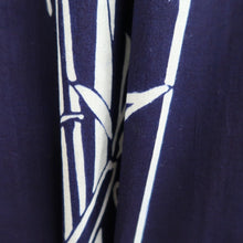 Load image into Gallery viewer, Yukata Vintage(1950-1980) Navy Bamboo Cotton #10762D4

