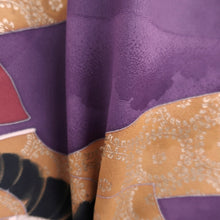 Load image into Gallery viewer, Kimono Vintage(1950-1980) Purple Heian Princess Silk #10269E4

