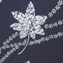 Load image into Gallery viewer, Yukata Navy Butterfly Cotton #11102B1
