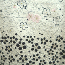 Load image into Gallery viewer, Haori Jacket Pearl white Plum blossom Embroidery Silk #10859E3
