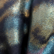 Load image into Gallery viewer, Haori Jacket Vintage(1950-1980) Black Gold Cloud Silk #10130D3
